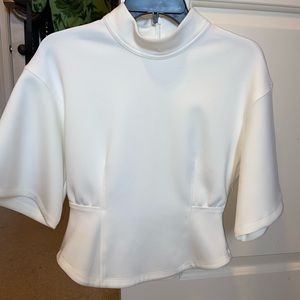 New ZARA white top, never been worn
